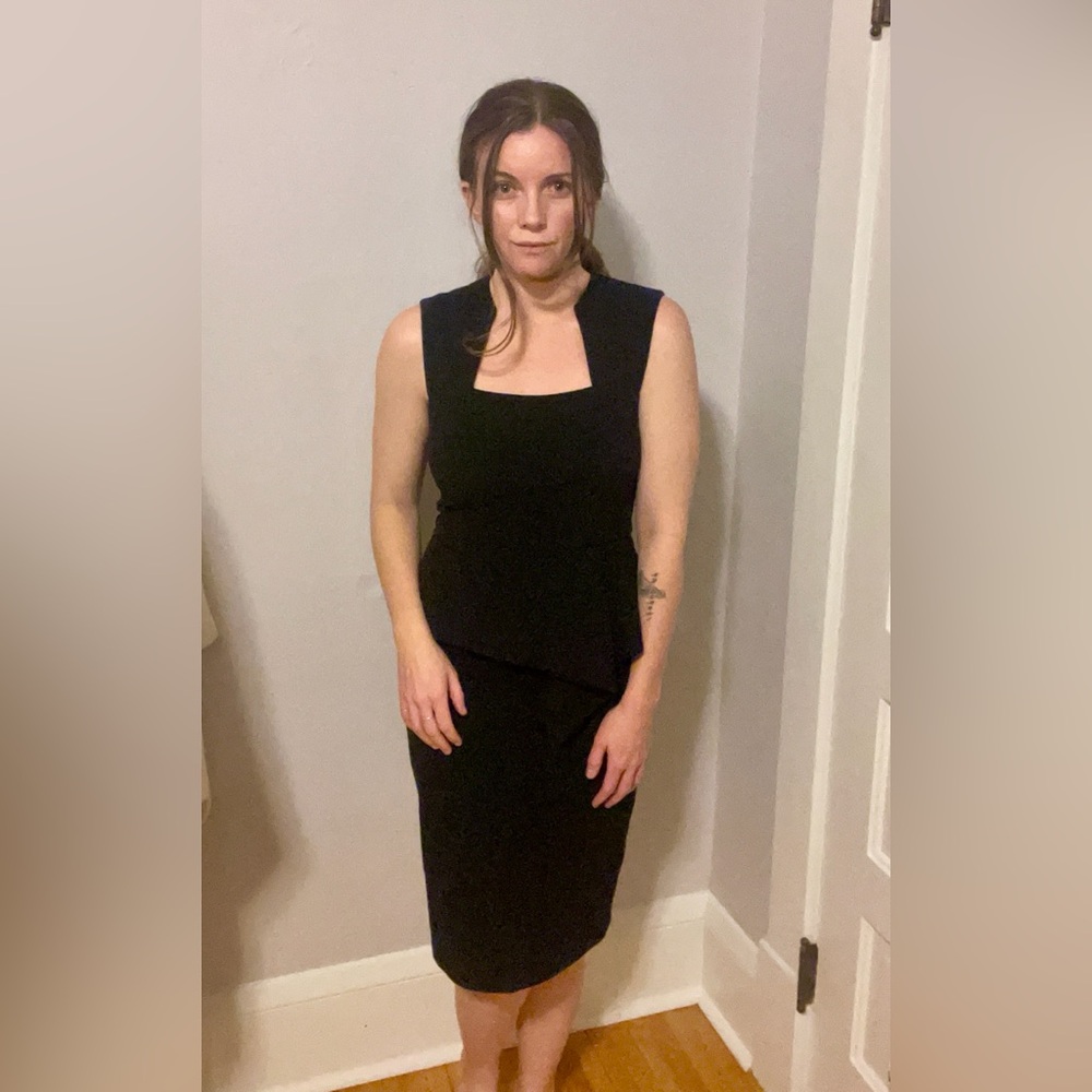 Bcbgmaxazria black pencil dress.
